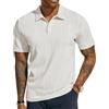 PJ Paul Jones Polo da Uomo Testurizzata a Maglia, vestibilità Regolare, Elasticizzata, da Golf, Bianco, XL