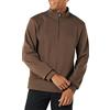 Amazon Essentials Felpa in Pile A Maniche Lunghe con Zip Corta Uomo, Marrone Medio, S