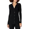The Drop, Constance, Maglia da Donna, a Costine con Abbottonatura Frontale