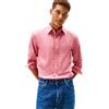 Tommy Hilfiger Uomo Camicia Flex Poplin Solid Regular Fit, Bianco (Camellia Blush), XS