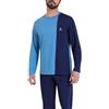 Athena Ecopack Construction 7p71 Set di Pigiama, Jean/Navy, XL Uomo