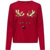 ONLY Onlxmas Shine LS Oneck Knt Onlxmas Shine LS Oneck Knt Donna (Pacco da 1)