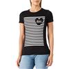 Love Moschino Maglietta a Maniche Corte Slim Fit T-Shirt, Nero, 50 Donna