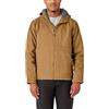 Dickies Uomo, Giacca con cappuccio in cotone d'anatra foderata in sherpa, MARRONE DUCATO, S