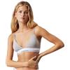 Calvin Klein Donna Reggiseno a Bralette Triangle Imbottitura Estraibile, Grigio (Grey Heather), L
