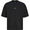 JACK & JONES Jcoinfinity Print Back Sweat SS, Nero, M