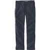 Carhartt Pantaloni da lavoro affusolati a 5 tasche in tela Rugged Flex Straight Fit da Uomo, Blu, W33/L30