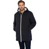 Schott NYC Bluster Schott Sherpa - Giacca con cappuccio foderata, blu navy, XL