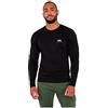 Alpha Industries Basic LS Manica Lunga con Logo Piccolo Uomo Black