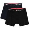 Champion Core X4, Boxer Corti Uomo, Blu Marino & Nero, L