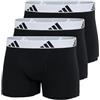 Adidas Microfiber Boxer Briefs Underwear Multipack - Athletic, Moisture Wicking, Stretch Fit & Tagless Discontinued Intimo Uomo (Pacco da 3)