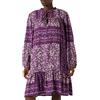 Replay W9782 Vestito, 010 Nero/Oro/Blu/Cammello, M Donna