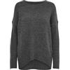 ONLY Onlnanjing L/S Pullover Knt Noos, Maglione Donna, Dark Grey Melange, S