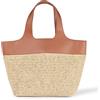 Amazon Essentials Borsa Oversize Donna, Rafia Marrone, Taglia unica