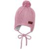 Sterntaler Berretto a Maglia per neonata, con Pompon e paraorecchie, Colore: Rosa., 51