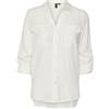 VERO MODA Vmbumpy Ls - Maglietta Lurex Wvn Ga Noos Bianco L