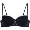 Dorina Perfect Lace Reggiseno Balconette con Ferretto - Coppe Leggermente Imbottite per Forma Naturale - Sollevamento Regolabile e Silhouette Adulatrice, Nero