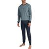 CALIDA Relax Streamline Set di Pigiama, Aquamarine, 46-48 Uomo