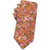 Mantieqingway Cravatta da uomo in cotone floreale con collo da 2,56 '' stampata Skinny Tie, 25-1.