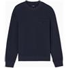 Armani Exchange Felpa da Uomo, a Maniche Lunghe, con Logo Rilassato, Taglia XL, Colore Blu, Navy Scuro, XL
