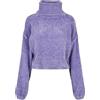 Urban Classics Felpa Corta da Donna in ciniglia con Scollo a Tartaruga Maglia di Tuta, Lavanda, S