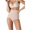 Lovable Guaina Modellante Vita Alta in Microfibra e Tulle | Contenimento Medio Effetto Pancia Piatta | Shapewear Invisibile | Fancy Shaping Donna, Cipria, M