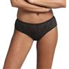 Playtex Slip Midi Ideal Posture Supporto ed Eleganza Donna x1, Nero, 4/L