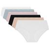 DIM Boxer donna set da 6 | Les Pockets Cotone Ecodim Confortevole e morbido | Cintura invisibile | Finiture extra piatte | Multicolore