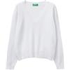 United Colors of Benetton Maglia Scollo V M/L 1c19d403n Maglione Donna