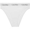 Calvin Klein Donna Slip High Leg con Fascia con Logo, Bianco (White), L