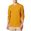 Amazon Essentials Serafino a Nido D'Ape a Maniche Lunghe Regular Fit Uomo, Oro, XXL