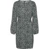 VERO MODA Vmmerve LS-Abito Corto Jrs Boo Vestito, Verde Chinois/AOP: Leone, XS Donna