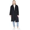 Trendyol Damen Oversize Basic Plain Webstoff Mantel Cappotto, Navy Blue, 42 da Donna