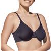 Selene, Reggiseno Contenitivo Donna con Fascia Alta e Ferretto, Cuciture Piatte, Senza Imbottitura, Collezione Eugenia, Colore Nero, Taglia 7C