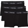 Calvin Klein Uomo Pantaloncini Boxer Vita Bassa Confezione da 3 Intimo, Nero (Black W Black WB), M