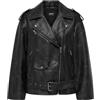 ONLY Faux Leather Wash Jacket CC Otw Onlwaves-Giacca in Finta Pelle, Colore: Rosso, Nero, x_l Donna