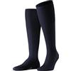 FALKE uomo Bristol Pure calzini lunghi traspiranti termoregolanti antiodore lana vergine sottili a coste caldi morbidi rinforzati cuciture piatte alla punta per look casual eleganti lavoro 1 paio