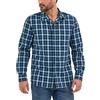 Lee all Purpose Classic Fit - Camicia a Maniche Lunghe con Colletto a Bottoni, Rivet Navy Plaid, L