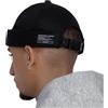 UNDERCONTROL Cappello da Pescatore Senza Visiera da Marinaio Leon con Polsini arrotolati Harbour Senza Visiera Miki Skull Docker Beanie Trawler Tactical Ring cap per Uomo e Donna (Nero)
