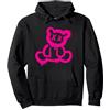 EMF Abbigliamento da Strada Graffiti Bear Felpa con Cappuccio, Unisex per Adulti, Nero, S