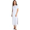 Calvin Klein Monologo Long Rib Tee Dress J20j225543 Abito T-Shirt Donna