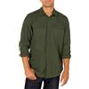Amazon Essentials Camicia in Flanella Vestibilità Regolare a Maniche Lunghe con Due Tasche Uomo, Verde Oliva Puntinato, XL