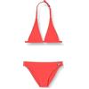 Haute pression Set Due Pezzi Ragazza Tinta Unita Bikini, Corallo Fluo, 14 Anni