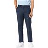 Amazon Essentials Pantaloni da Uomo Slim Fit con Parte Anteriore Piatta, Blu Navy, 81 x 71 cm (Larghezza x Lunghezza)