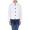 ARMANI EXCHANGE Sostenibile, nastro con logo laterale, chiusura con bottoni, Giacca Isolata Donna, Bianco (Optical White), L