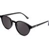 CLANDESTINE - Occhiali da Sole Round 12 Black - Lenti HD in Nylon Nero e Montatura in PC+ Nero - Occhiali da Sole Unisex - Smart Vision Technology - Più Nitidezza e Meno Riflessi