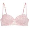 Dorina Perfect Lace Reggiseno Balconette con Ferretto - Coppe Leggermente Imbottite per Forma Naturale - Sollevamento Regolabile e Silhouette Adulatrice, Rosa