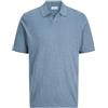 JACK & JONES Jjkane Slub Knit Split Neck Polo Pls, Miraggio Blu, 3XL Uomo