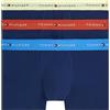 Tommy Hilfiger Uomo Boxer Confezione da 3 Trunks Elasticizzati, Blu (Blue Spl/Trra Rd/Fded Fluro), S