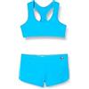 Haute pression Set Due Pezzi Ragazza Tinta Unita Bikini, Turchese., 14 Anni
